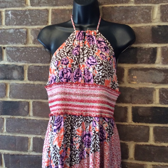 Free People Gabriela Patchwork Printed Halter Dress - Picture 5 of 12